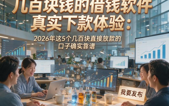 几百块钱的借钱软件真实下款体验：2026年这5个几百块直接放款的口子确实靠谱