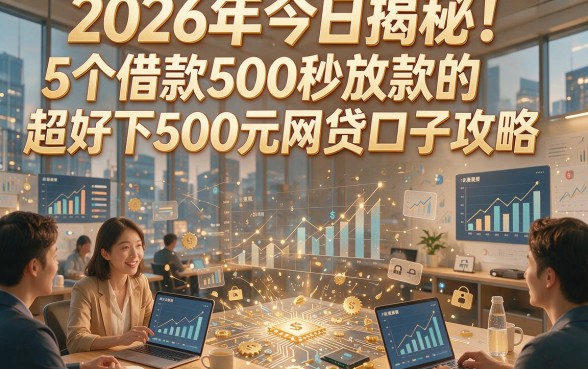 2026年今日揭秘！5个借款500秒放款的超好下500元网贷口子攻略