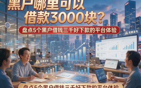 黑户哪里可以借款3000块？盘点5个黑户借钱三千好下款的平台体验