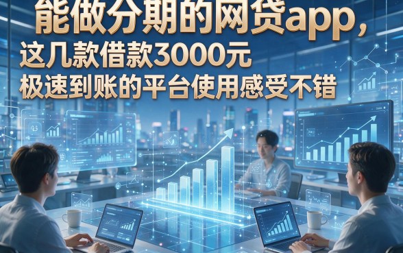 能做分期的网贷app，这几款借款3000元极速到账的平台使用感受不错