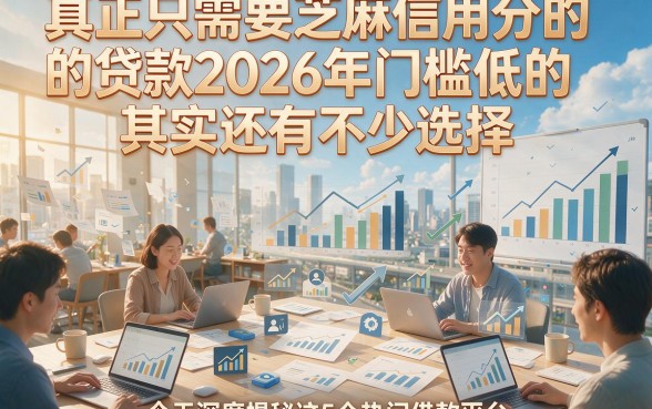 真正只需要芝麻信用分的贷款2026年门槛低的其实还有不少选择，今天深度揭秘这5个热门借款平台！