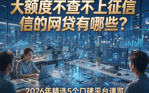 大额度不查不上征信的网贷有哪些？2026年精选5个口碑平台速览！