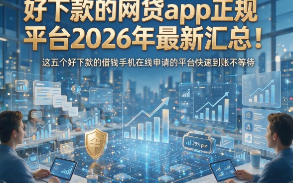 好下款的网贷app正规平台2026年最新汇总！这五个好下款的借钱手机在线申请的平台快速到账不等待