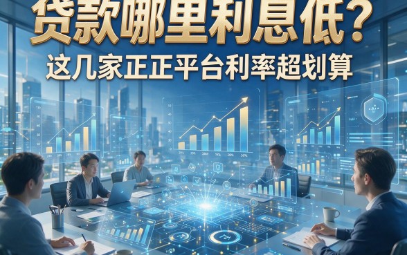 贷款哪里利息低？这几家正规平台利率超划算！
