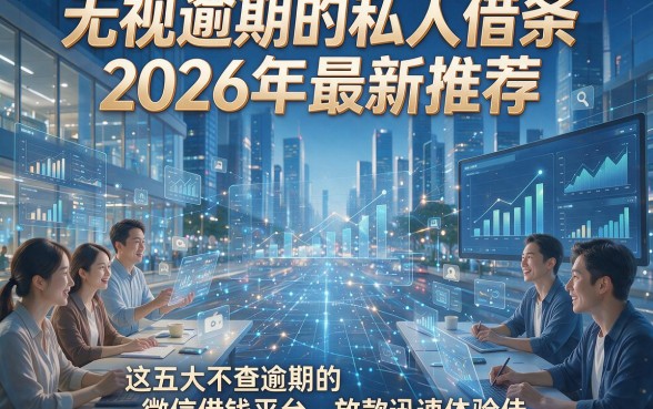 无视逾期的私人借条2026年最新推荐，这五大不查逾期的微信借钱平台放款迅速体验佳