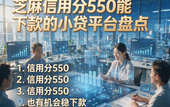 芝麻信用分550能下款的小贷平台盘点，整理五个信用分550也有机会稳下款的借款APP