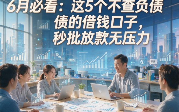 6月必看：这5个不查负债的借钱口子，秒批放款无压力！