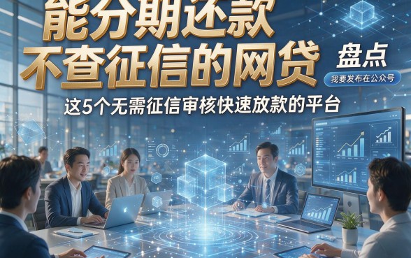 能分期还款不查征信的网贷，盘点​这5个无需征信审核快速放款的平台