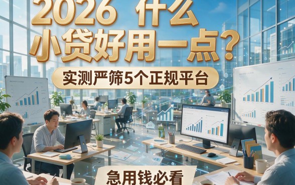 2026什么小贷好用一点？实测严筛5个正规平台，急用钱必看！