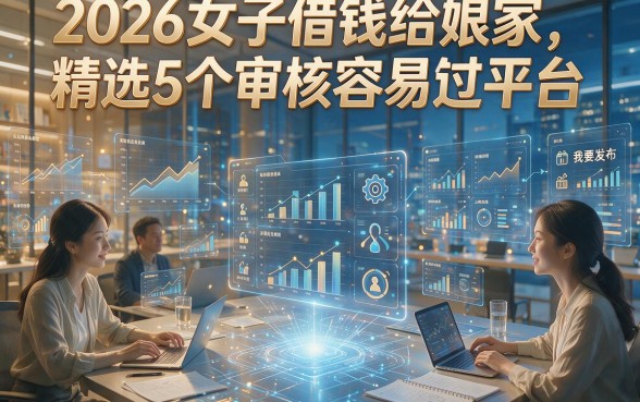 2026女子借钱给娘家，精选5个审核容易通过的借钱平台