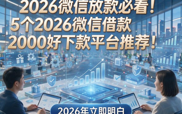 2026微信放款必看！5个2026微信借款2000好下款平台推荐，2026年立即明白！