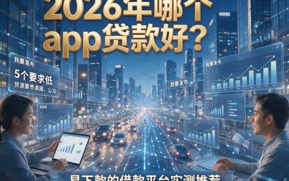 2026年哪个app贷款好？5个要求低、易下款的借款平台实测推荐！