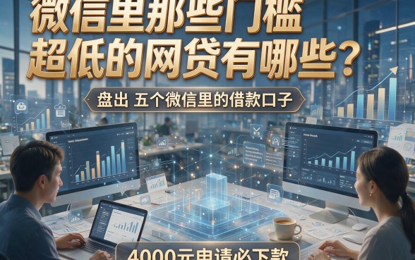 微信里那些门槛超低的网贷有哪些？盘点五个微信里的借款口子，4000元申请必下款