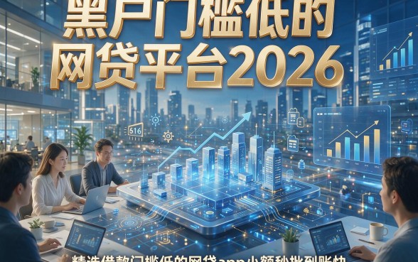 黑户门槛低的网贷平台2026，精选五个借款门槛低的网贷app小额秒批到账快