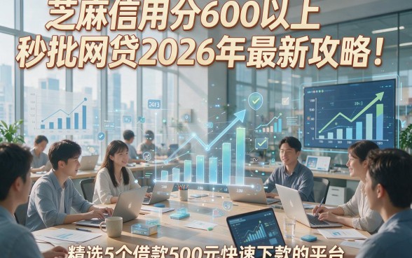 芝麻信用分600以上秒批网贷2026年最新攻略！精选5个借款500元快速下款的平台