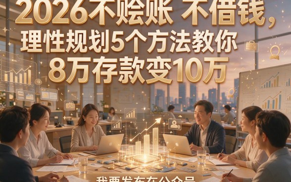 2026不赊账 不借钱，理性规划5个方法教你8万存款变10万