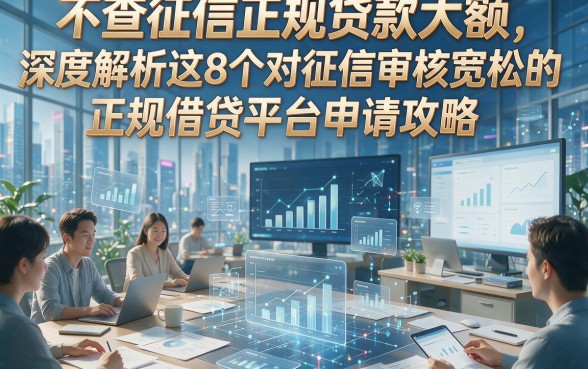 不查征信正规贷款大额，深度解析这8个对征信审核宽松的正规借贷平台申请攻略