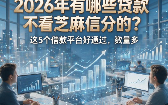 2026年有哪些贷款不看芝麻信分的？这5个借款平台好通过、数量多！