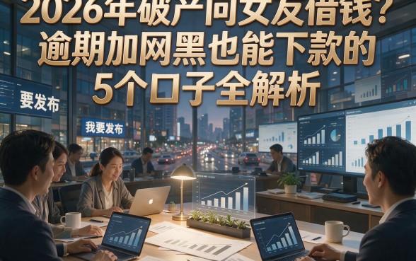 2026年破产向女友借钱？逾期加网黑也能下款的5个口子全解析