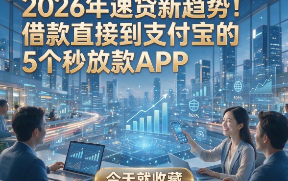 2026年速贷新趋势！借款直接到支付宝的5个秒放款APP，今天就收藏！