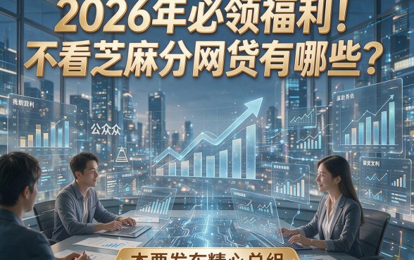 2026年必领福利！不看芝麻分网贷有哪些？本篇为您精心总结！