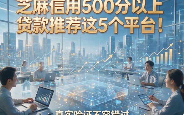 芝麻信用500分以上贷款推荐这5个平台！真实验证不容错过
