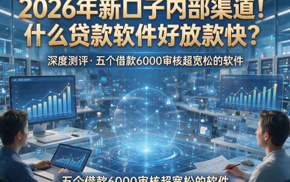2026年新口子内部渠道！什么贷款软件好放款快？深度测评五个借款6000审核超宽松的软件
