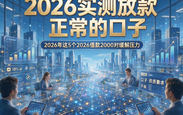 2026实测放款正常的口子，2026年这5个2026借款2000对资质要求不高口子能缓解压力