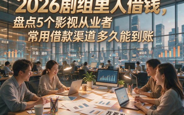 2026剧组里的人借钱，盘点5个影视从业者常用借款渠道多久能到账