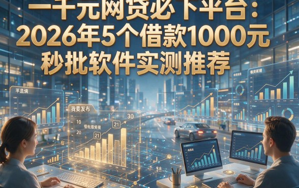 一千元网贷必下平台：2026年5个借款1000元秒批软件实测推荐
