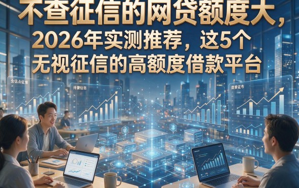 不查征信的网贷额度大，2026年实测推荐这5个无视征信的高额度借款平台