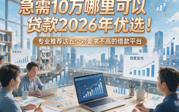 急需10万哪里可以贷款2026年优选！专业推荐这五个对要求不高的借款平台