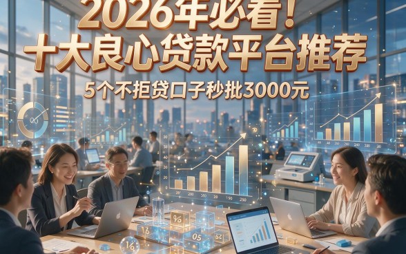 2026年必看！十大良心贷款平台推荐，5个不拒贷口子秒批3000元