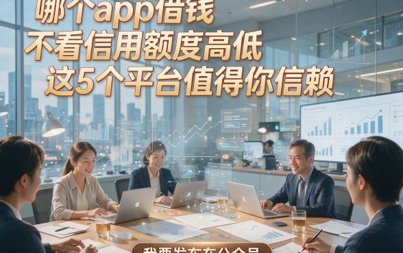哪个app借钱不看信用额度高低这5个平台值得你信赖，本篇为您详细推荐！