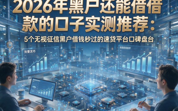 2026年黑户还能借款的口子实测推荐：5个无视征信黑户借钱秒过的速贷平台口碑盘点