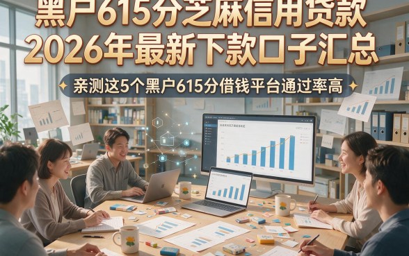 黑户615分芝麻信用贷款2026年最新下款口子汇总，亲测这5个黑户615分借钱平台通过率高
