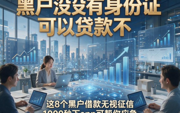 黑户没有身份证可以贷款不，这8个黑户借款无视征信1000秒下app可帮你应急