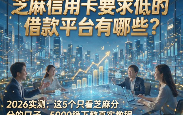 芝麻信用卡要求低的借款平台有哪些？2026实测：这5个只看芝麻分的口子，5000稳下款真实教程！