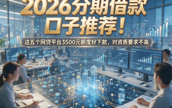 2026分期借款口子推荐！这五个网贷平台3500元额度好下款，对资质要求不高