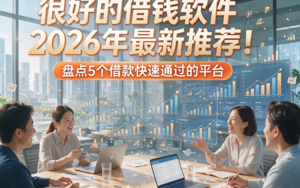 很好的借钱软件2026年最新推荐！盘点5个借款快速通过的平台
