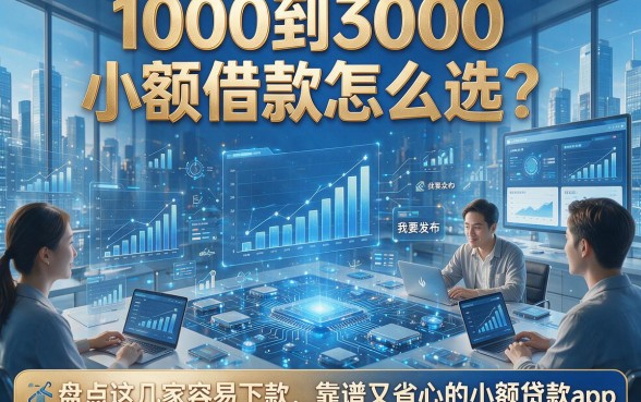 1000到3000小额借款怎么选？盘点这几家容易下款、靠谱又省心的小额贷款app