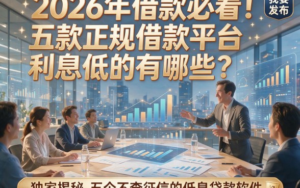 2026年借款必看！五款正规借款平台利息低的有哪些？独家揭秘五个不查征信的低息贷款软件