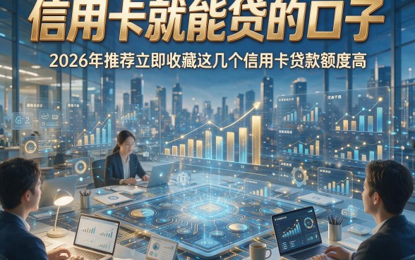 信用卡就能贷的口子，2026年推荐立即收藏这几个信用卡贷款额度高且容易通过的借款平台