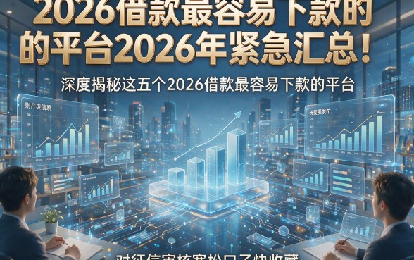 2026借款最容易下款的平台2026年紧急汇总！深度揭秘这五个2026借款最容易下款的平台对征信审核宽松口子快收藏