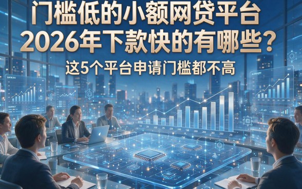 门槛低的小额网贷平台2026年下款快的有哪些？这5个平台申请门槛都不高！