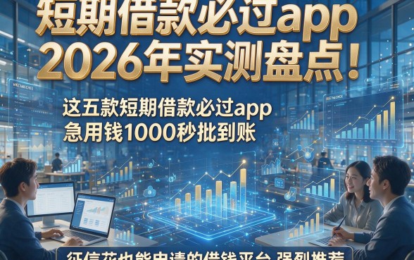 短期借款必过app2026年实测盘点！这五款短期借款必过app急用钱1000秒批到账 征信花也能申请的借钱平台强烈推荐