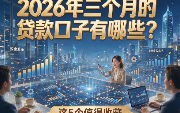 2026年三个月的贷款口子有哪些？这5个值得收藏，本篇为您深度盘点！