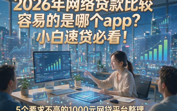 2026年网络贷款比较容易的是哪个app？小白速贷必看！5个要求不高的1000元网贷平台整理