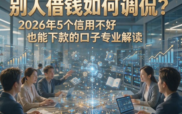 别人借钱如何调侃？2026年5个信用不好也能下款的口子专业解读