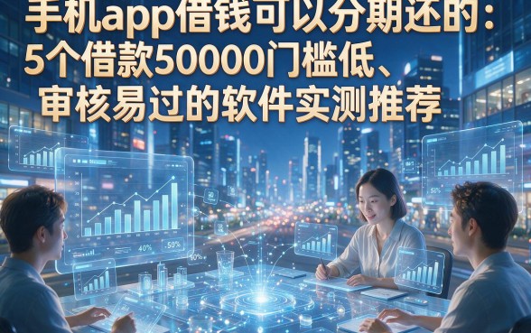 手机app借钱可以分期还的：5个借款50000门槛低、审核易过的软件实测推荐！